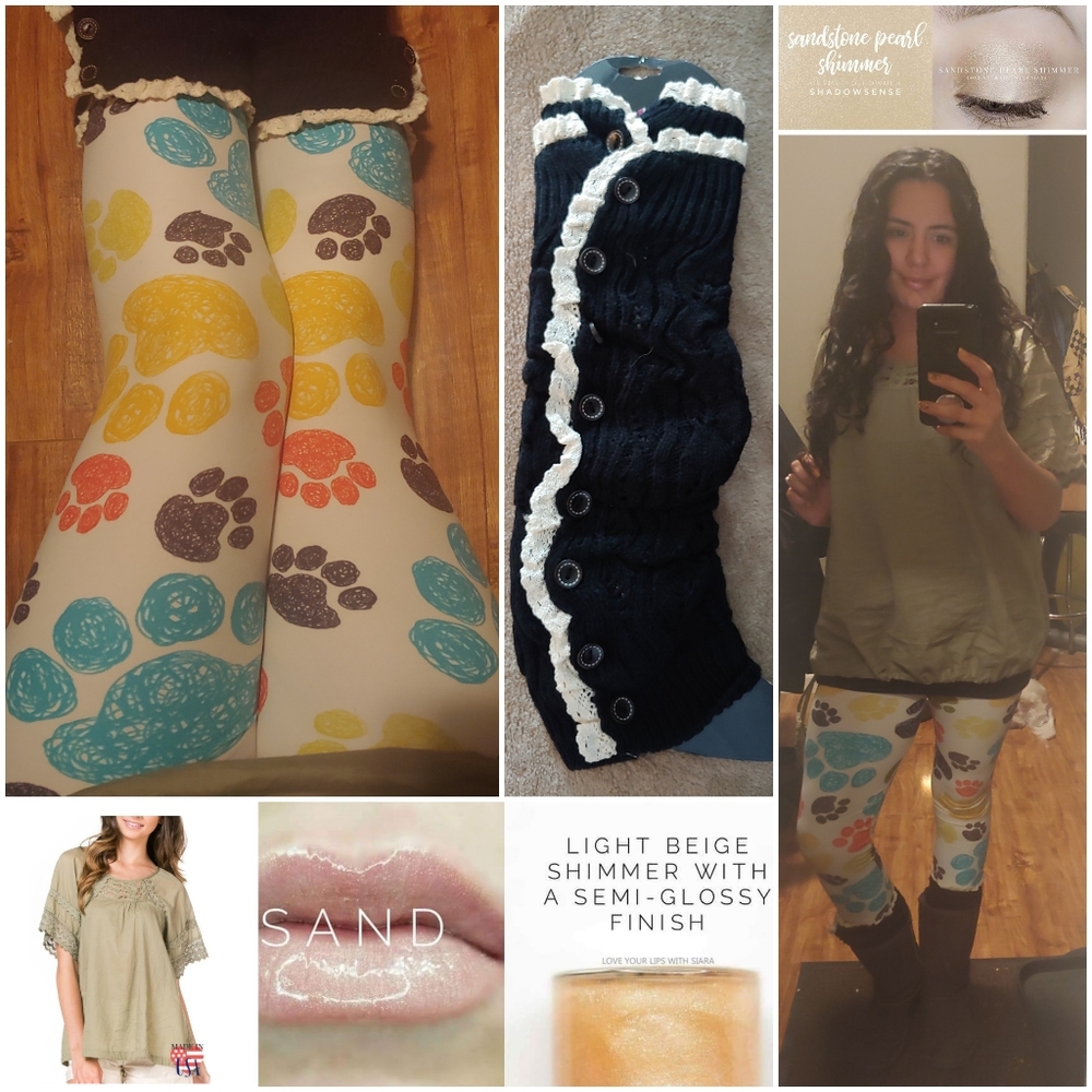 One Size Adult Paw Prints On Creme Background